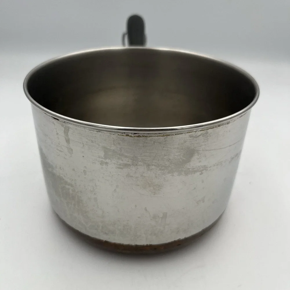 Vintage ~ Revere Ware Stainless Steel 2 QT. Sauce Pan With‎ Lid ~ USA